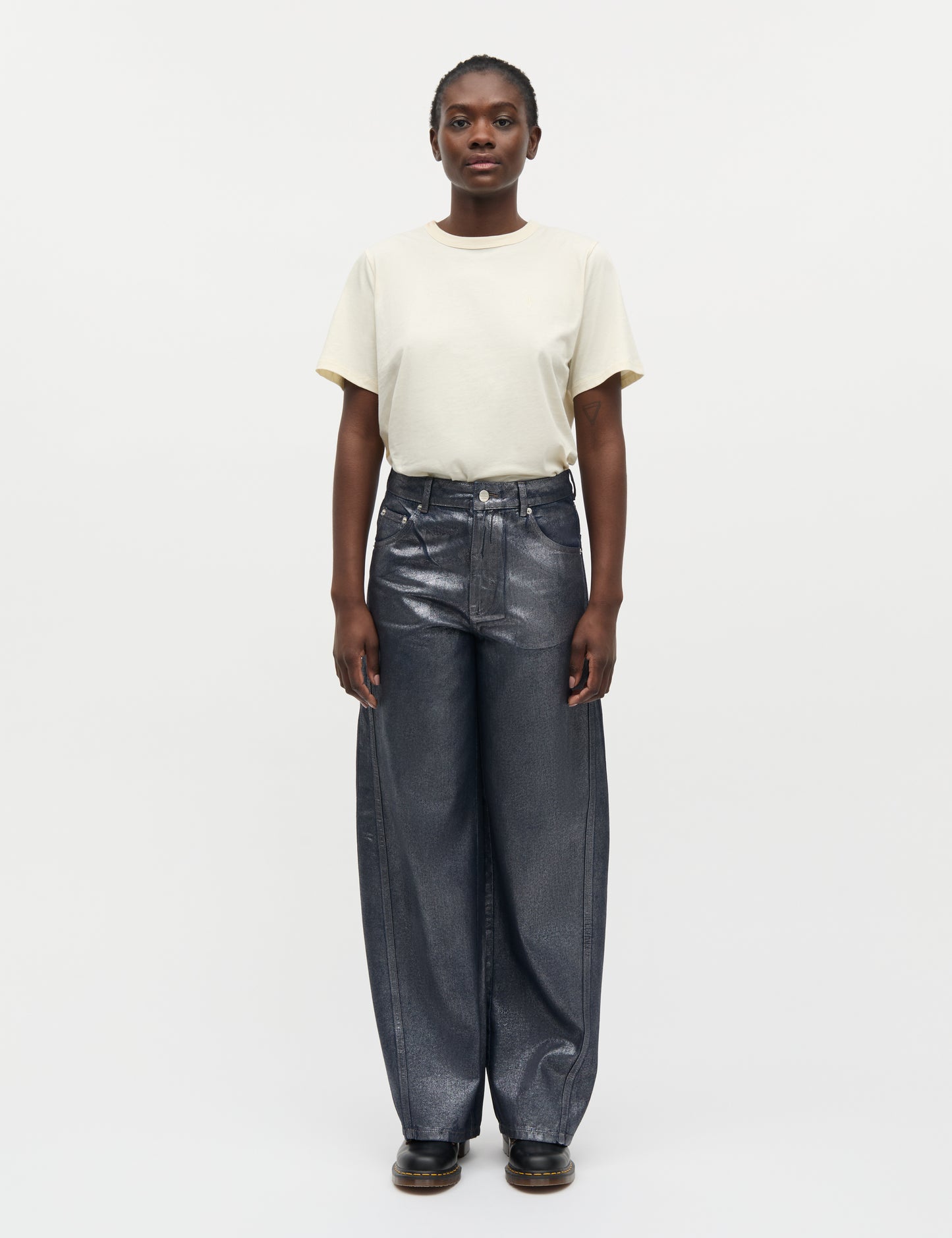 Metallic Denim Christel Jeans