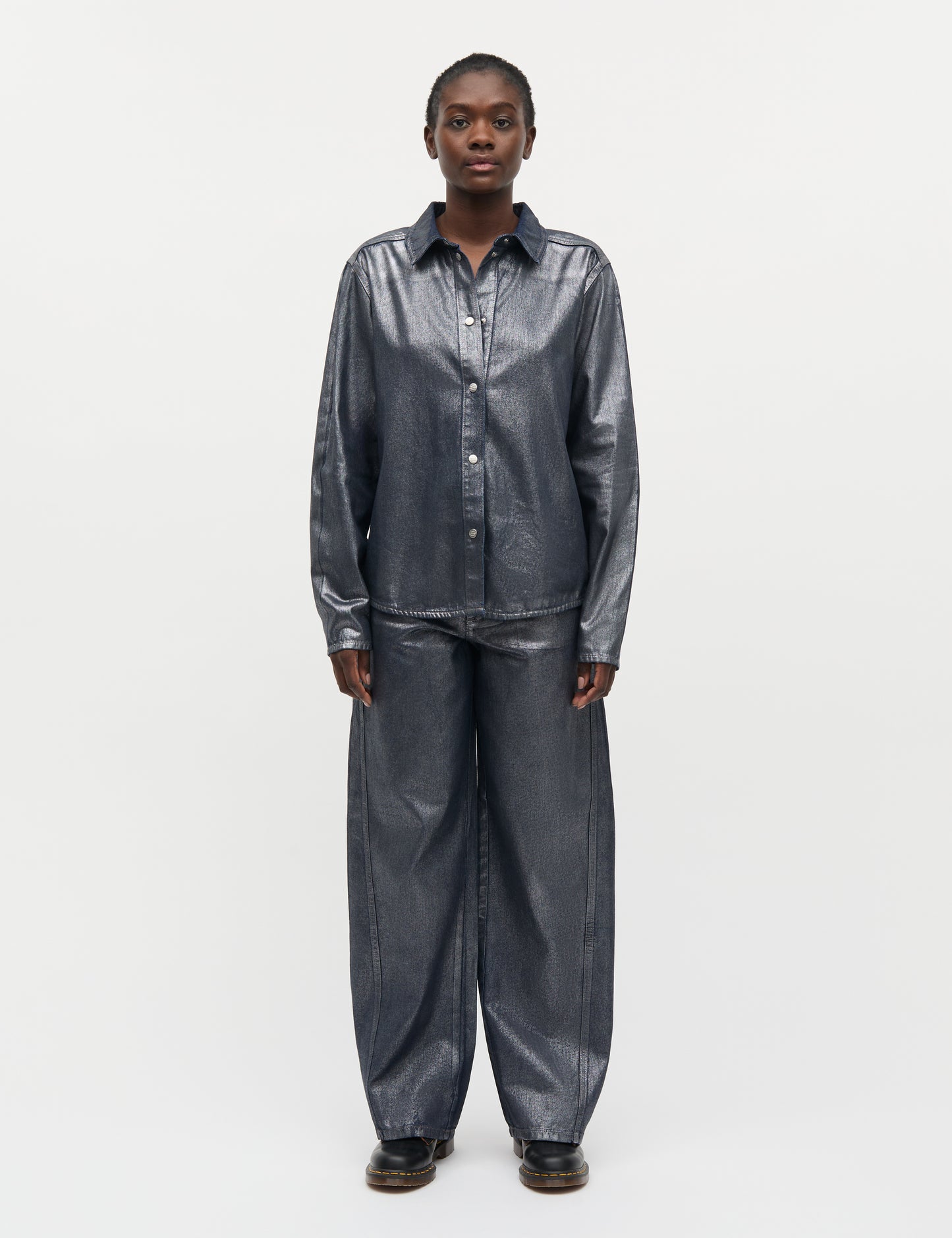 Metallic Denim Calva Shirt