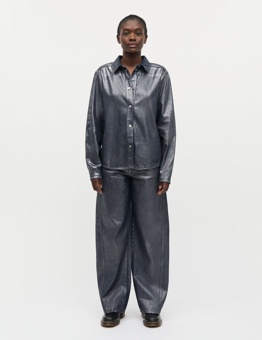 Metallic Denim Calva Shirt