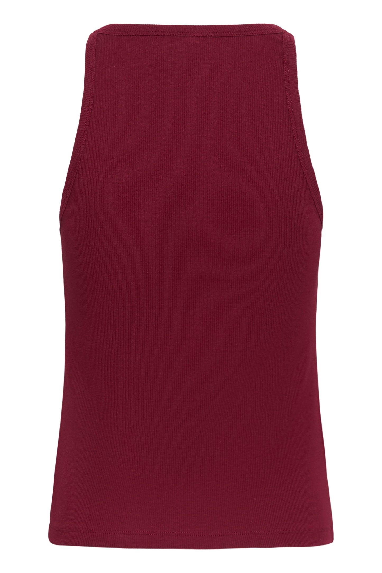 Drew Logo Tank von Gestuz – Slim Fit Tank Top in Feinripp, Rückansicht