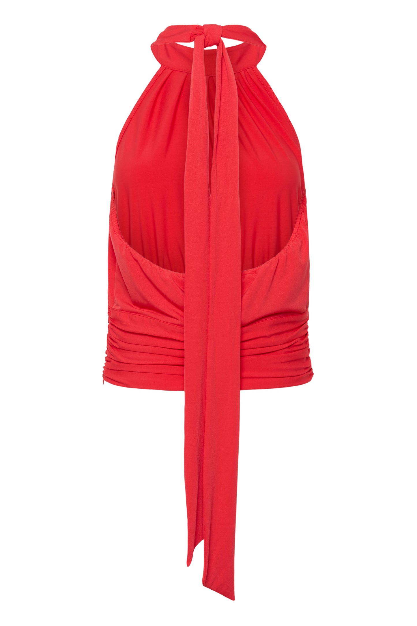 Hintere Ansicht Gestuz Kadie Halterneck Top mit Drapierung