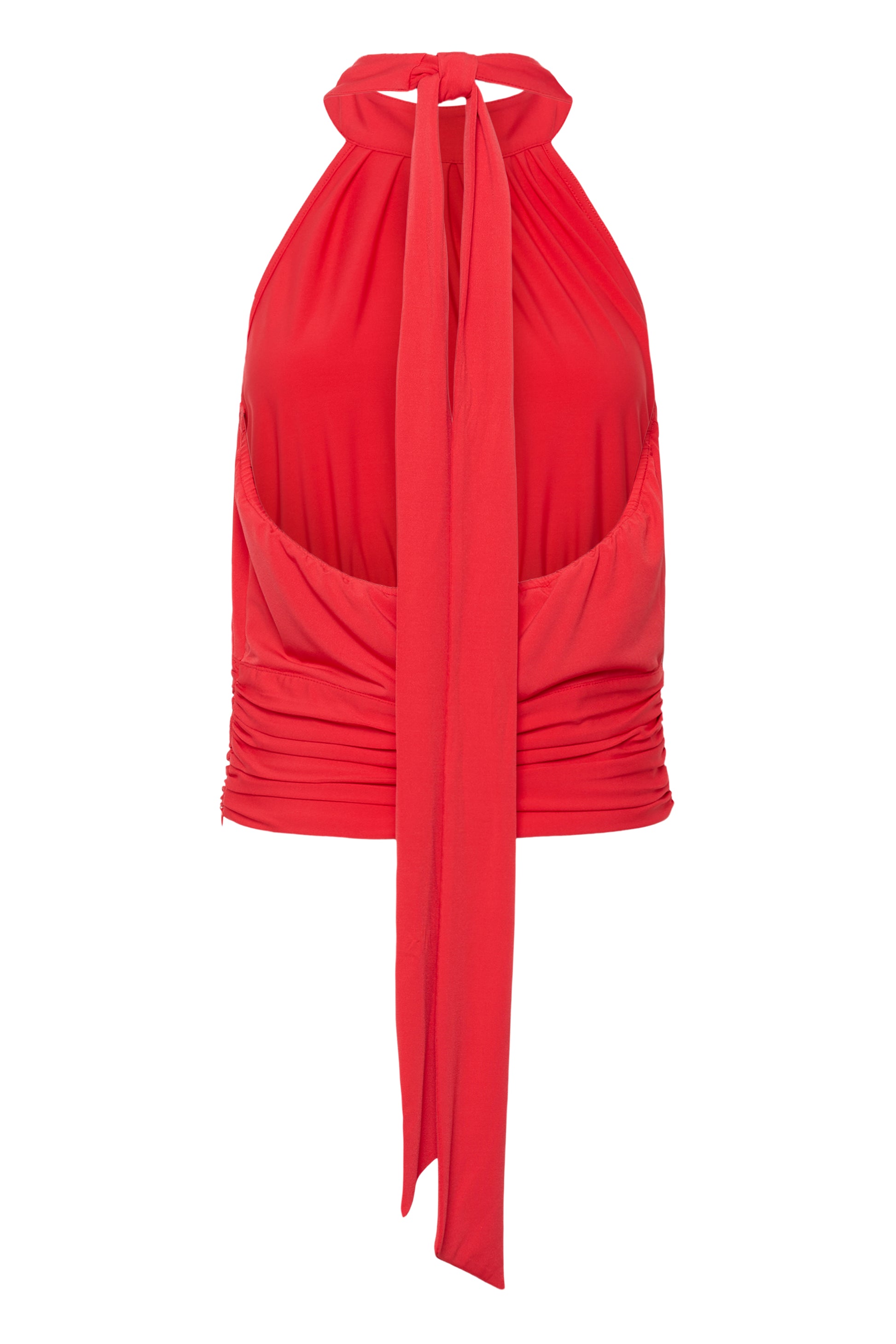 Hintere Ansicht Gestuz Kadie Halterneck Top mit Drapierung