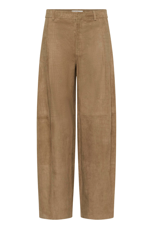 Gestuz Estelle Wildlederhose braun