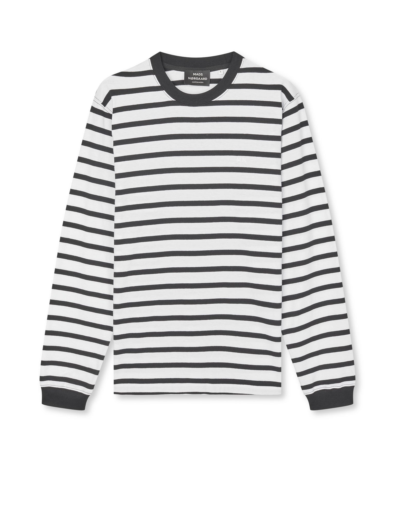 Mads Nørgaard Cotton Jersey Stripe Frode Tee LS