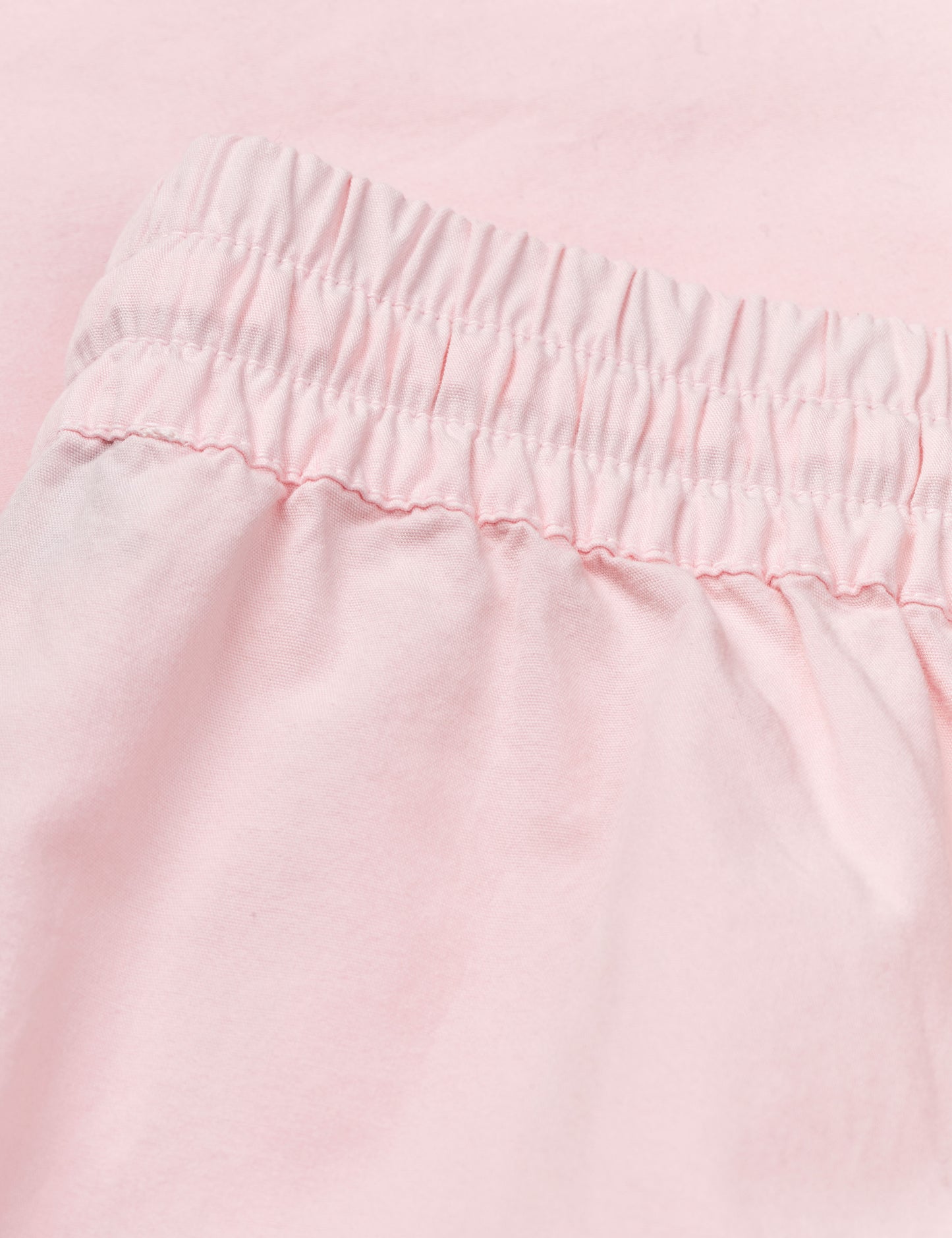Mads Nørgaard Dyed Weave Luni Skirt – Detailaufnahme elastischer Bund, Tunnelzug-Kordel und Stoffstruktur
