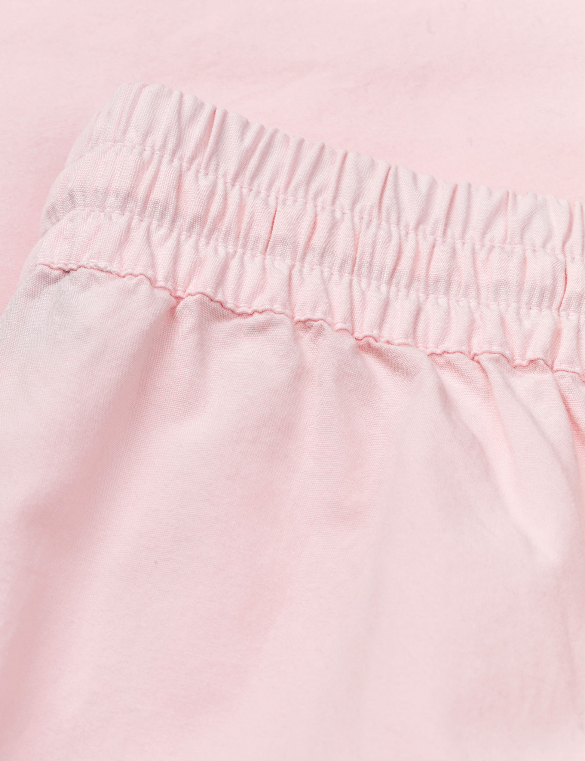 Mads Nørgaard Dyed Weave Luni Skirt – Detailaufnahme elastischer Bund, Tunnelzug-Kordel und Stoffstruktur
