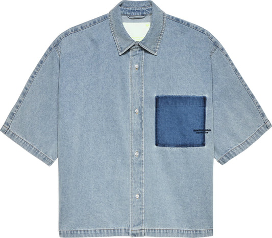 Lyocell Short Sleeves Light Blue