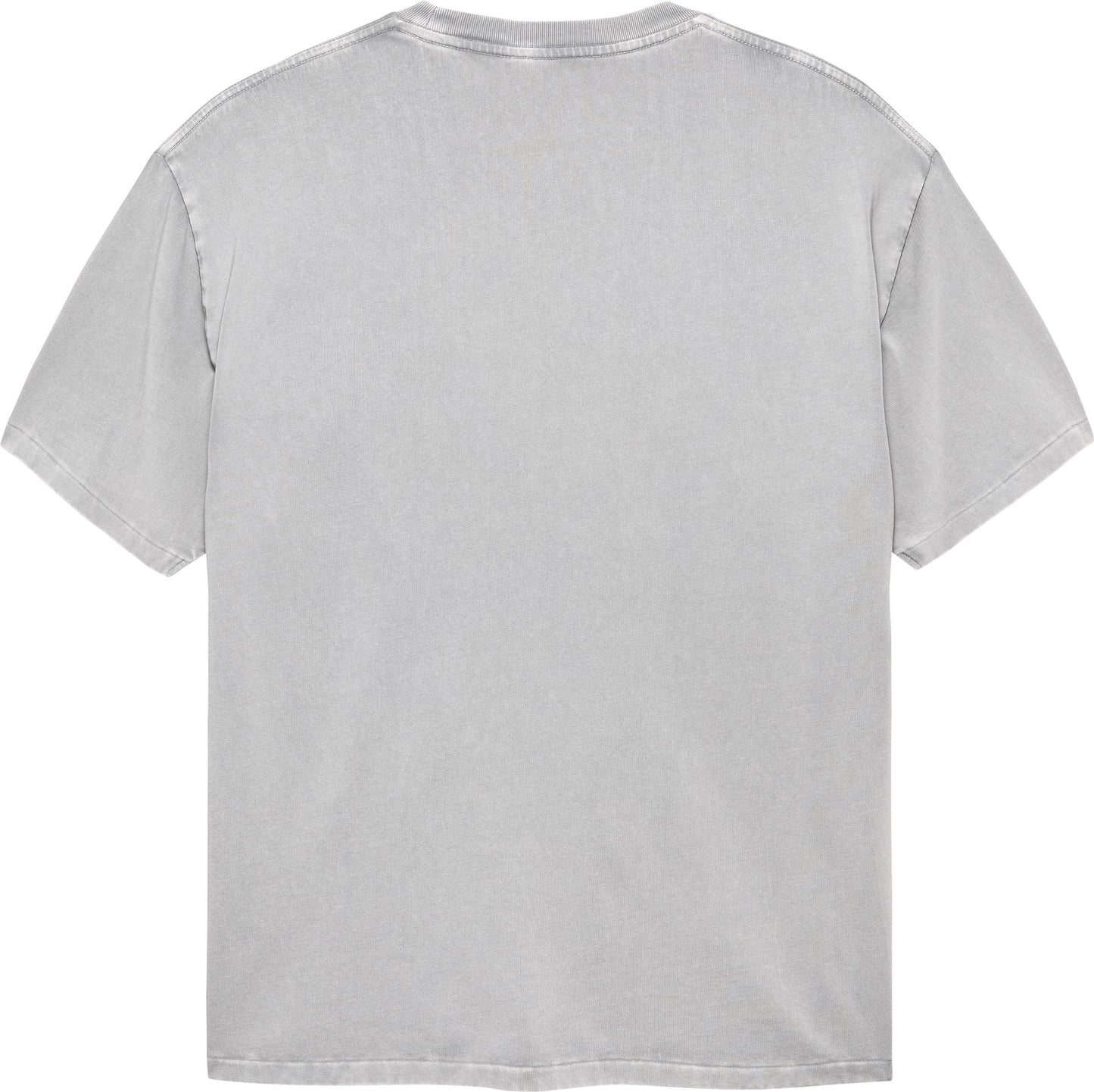 Heavy Jersey Baumwollqualität des New Amsterdam Chop Tee. in Washed Grey
