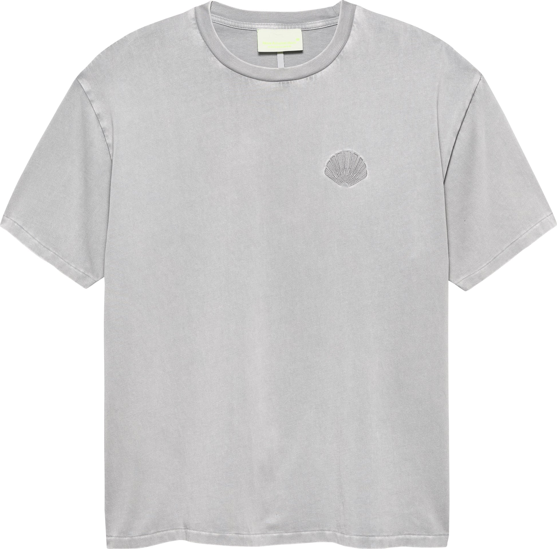 New Amsterdam Surf Association Chop Tee aus 250 GSM Heavy Jersey in Washed Grey mit tonal gesticktem Logo
