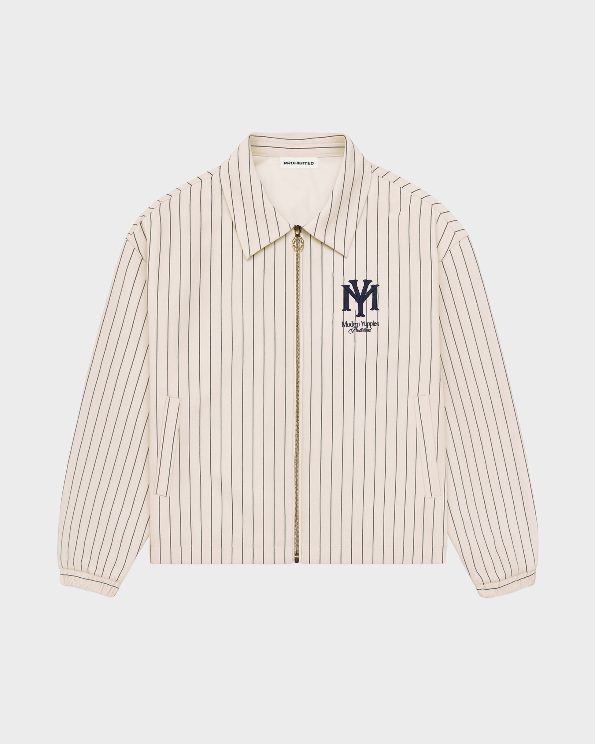 Prohibited Belmont Jacket Pinstripe – Produktansicht Freisteller Creme