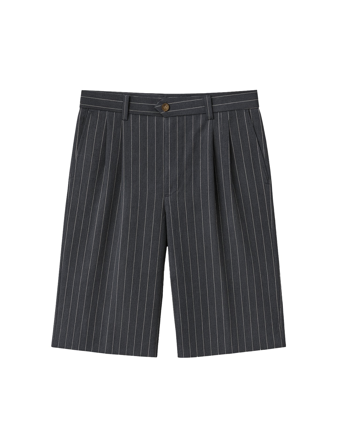 Prohibited Newport Pleated Shorts Dark Grey – Produktansicht Freisteller
