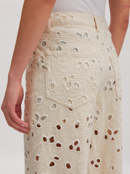 Hintere Detailansicht Tabea Jeans Denim Eyelet