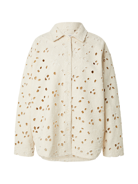 EDITED Anisha Shirt mit Lochmuster