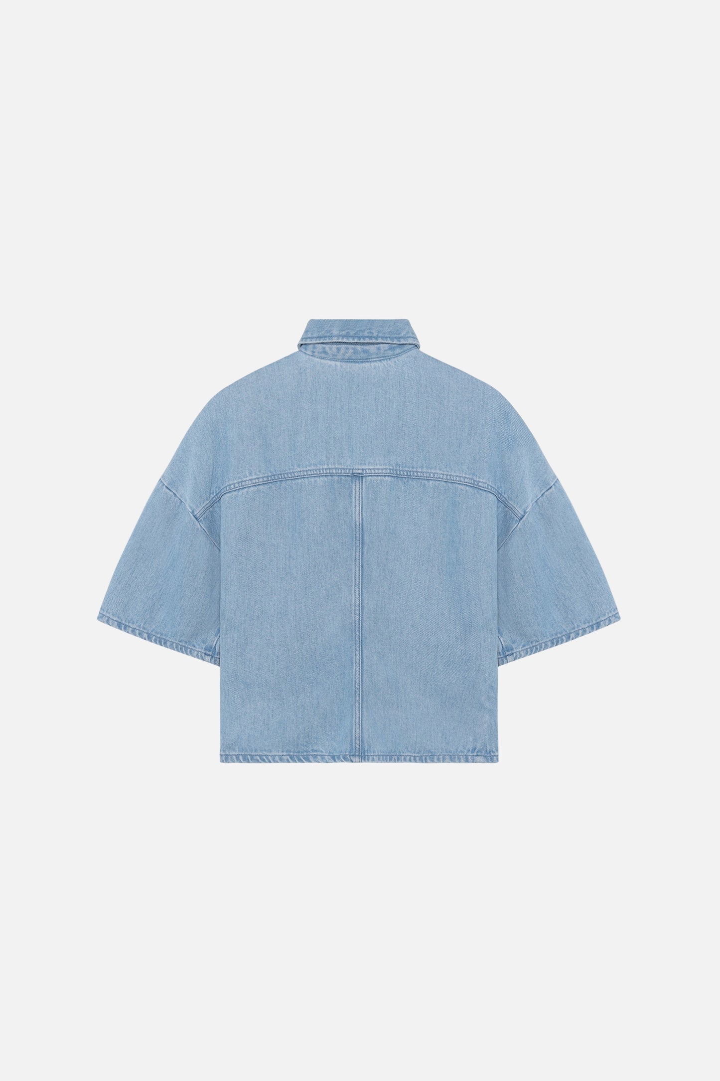 Hintere Ansicht Kurzarm Denim Shirt Kali von Won Hundred