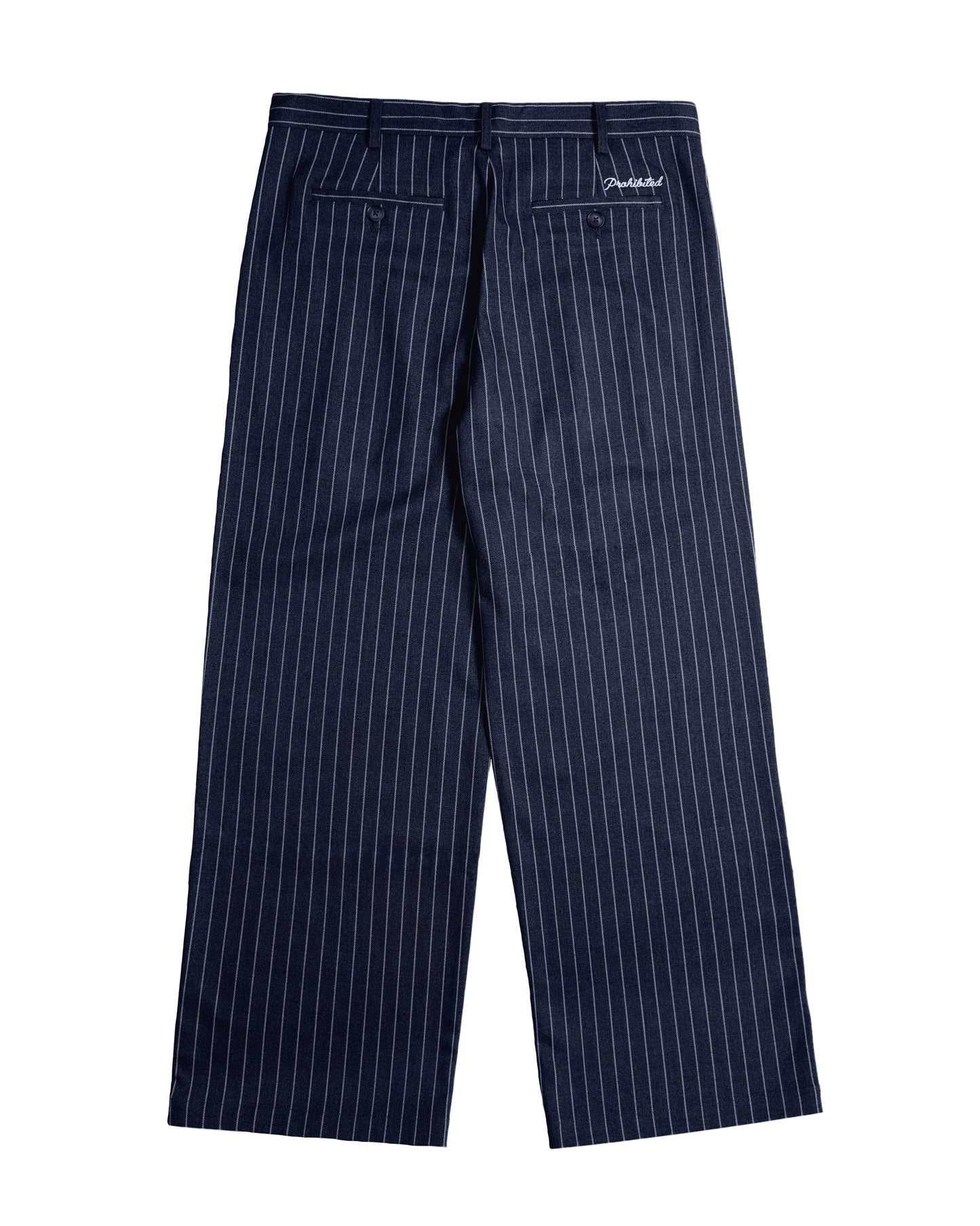 Pinstripe Pleated Pants