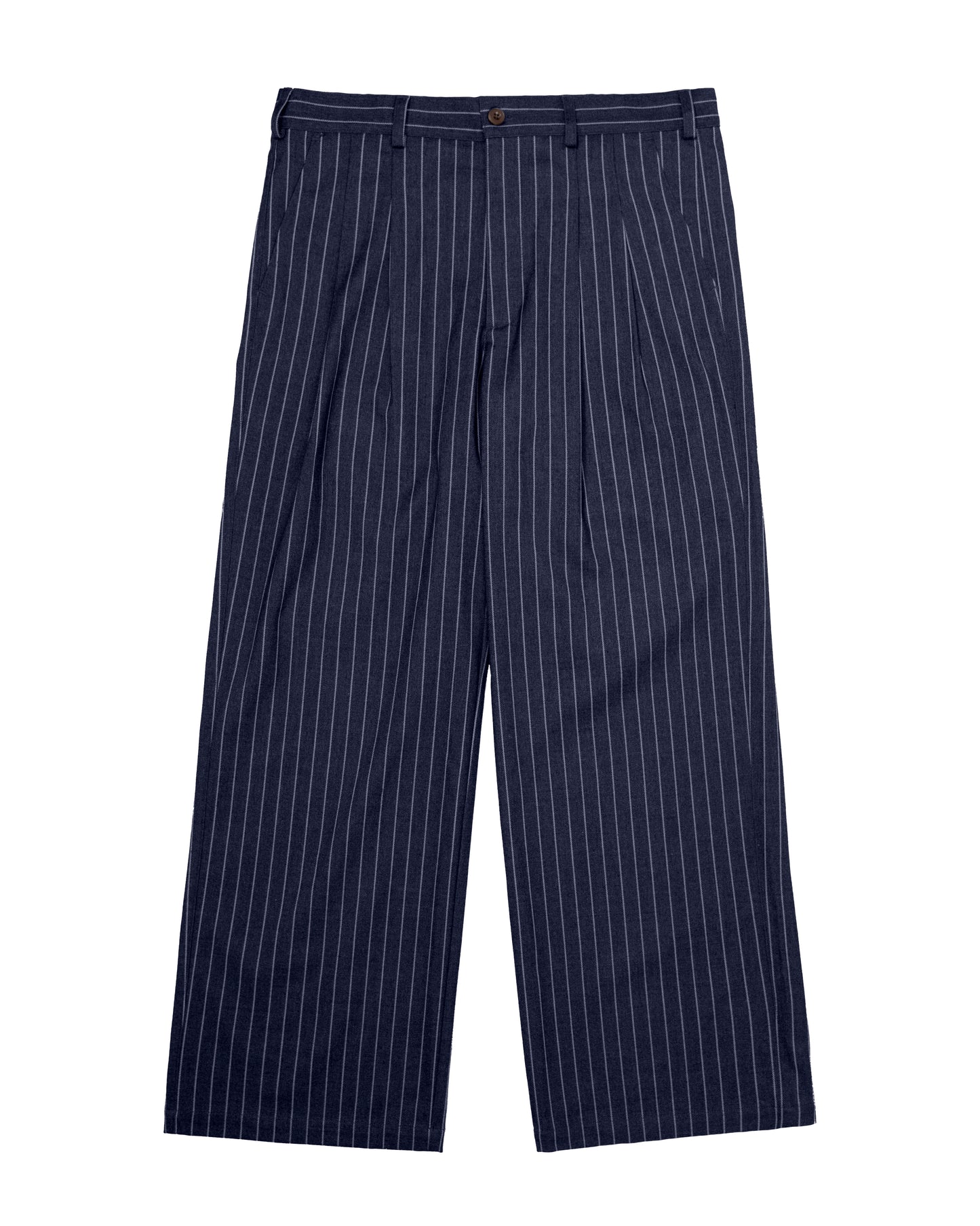 Pinstripe Pleated Pants