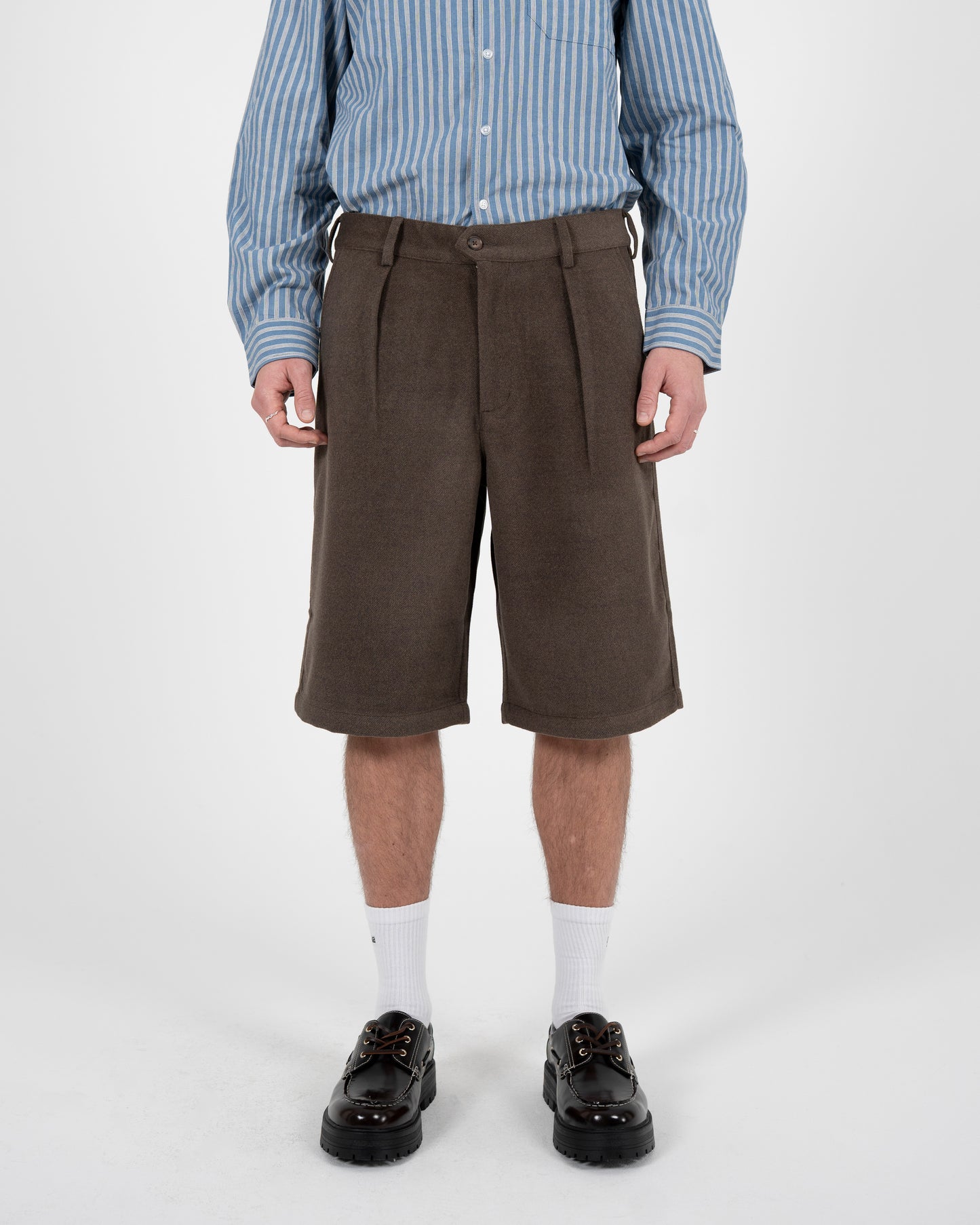 Podium Double Pleated Shorts