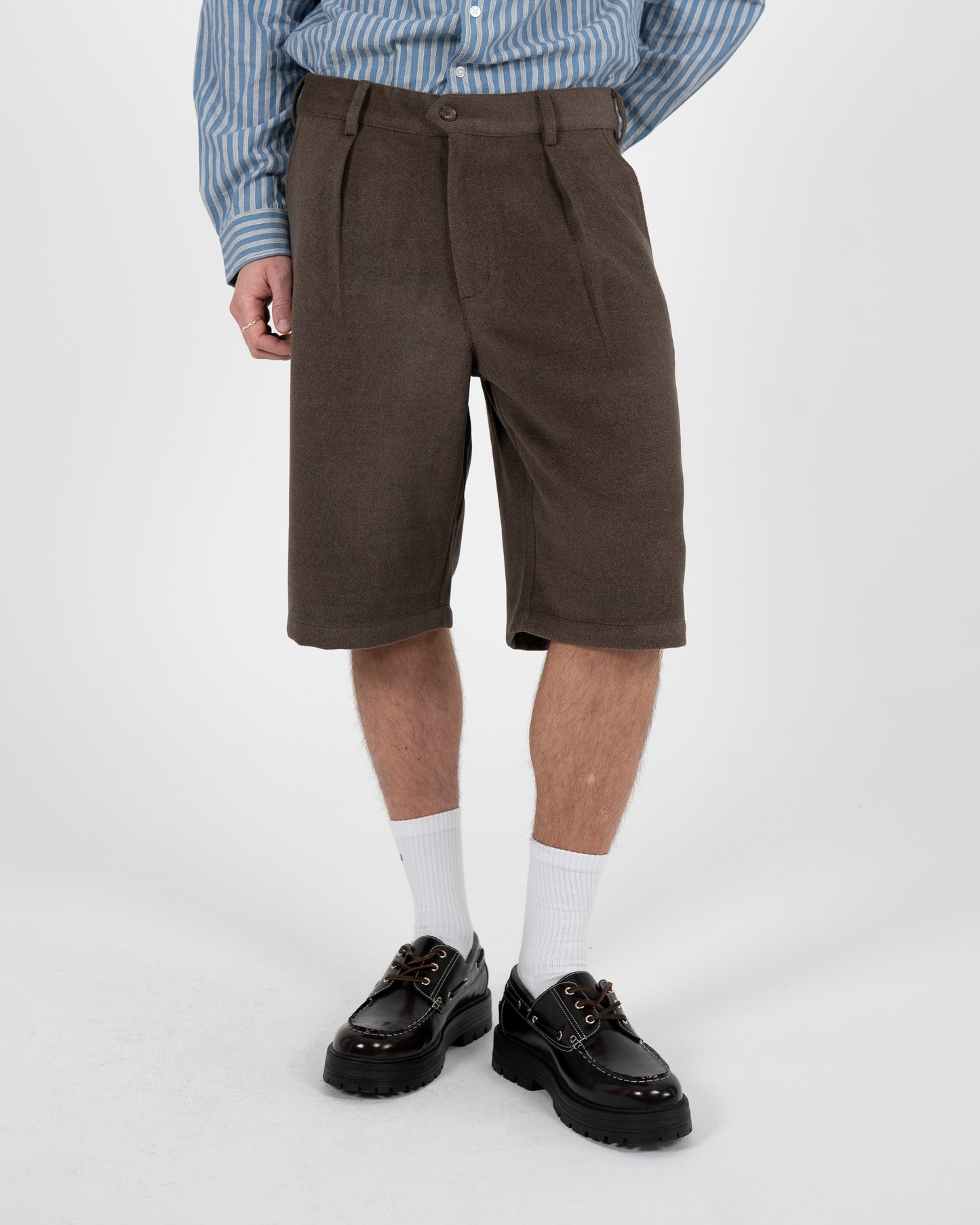 Podium Double Pleated Shorts