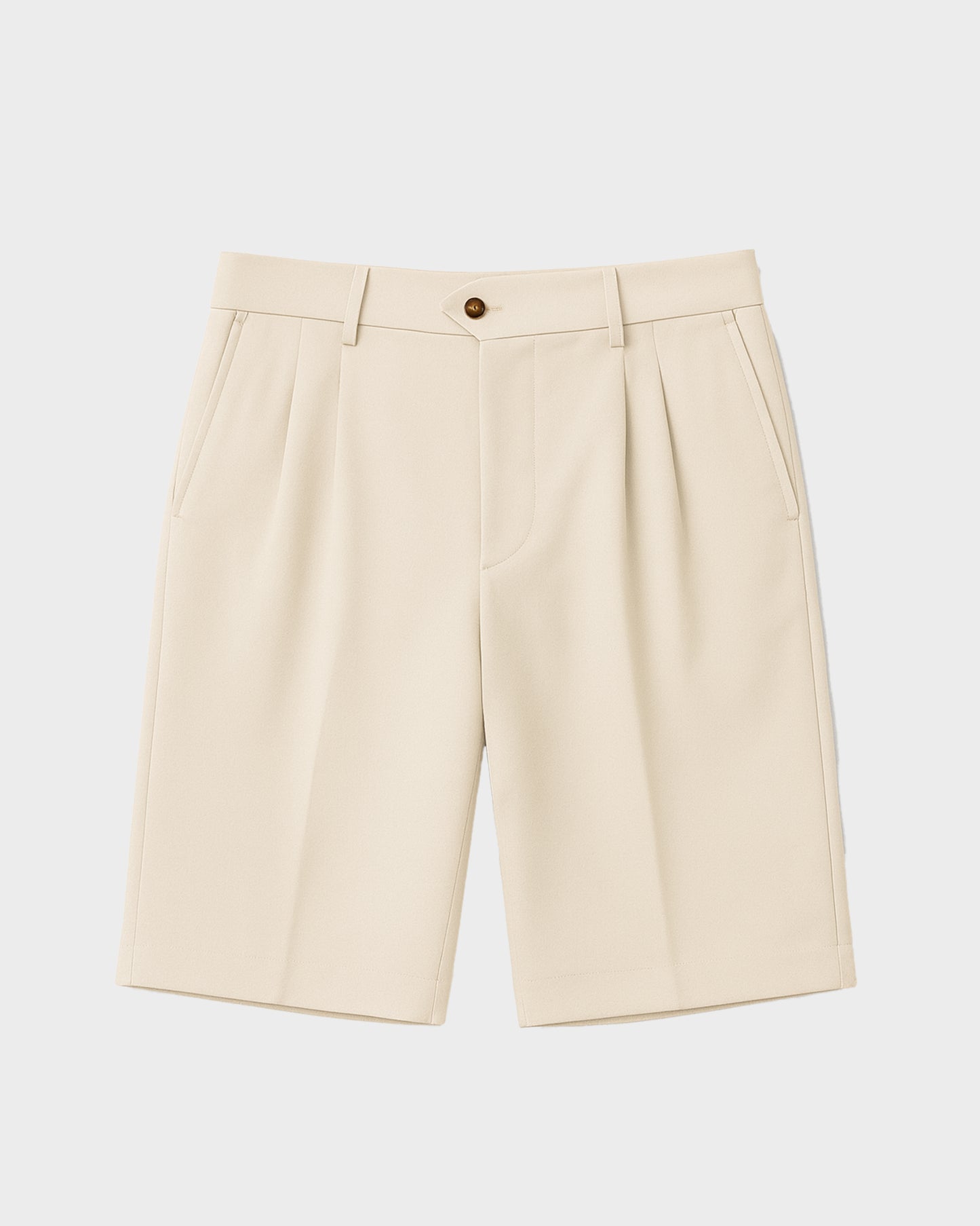 Prohibited Newport Pleated Shorts – Produktansicht Freisteller Sand/Beige
